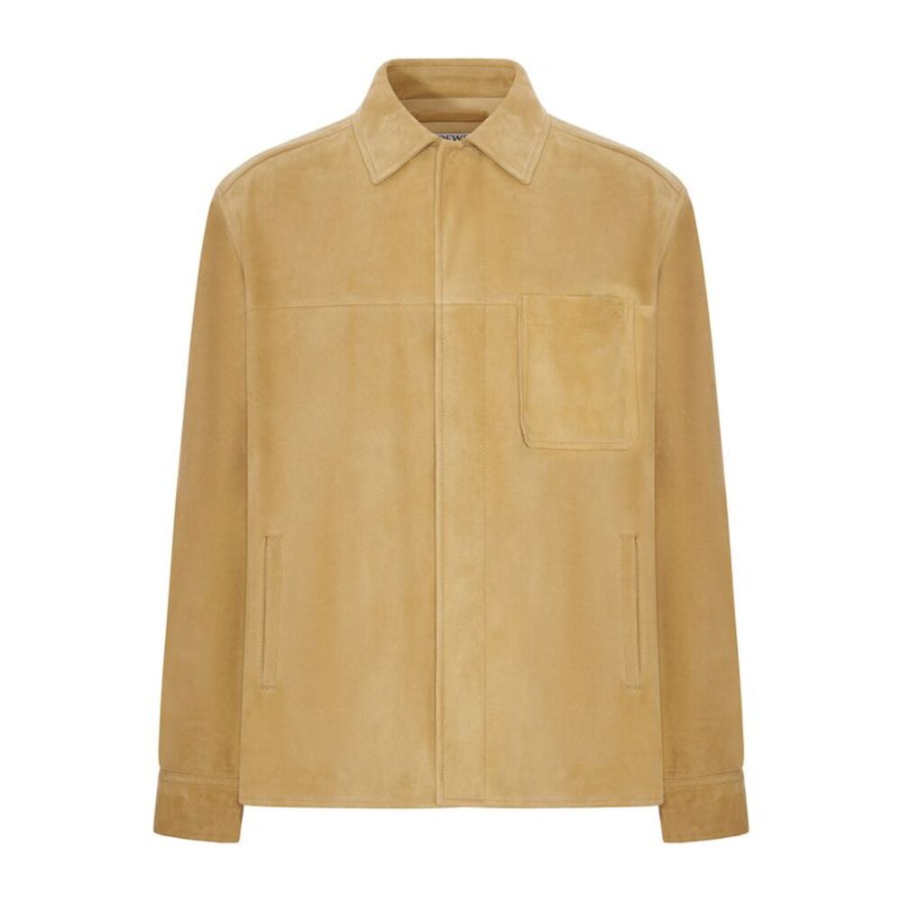 Loewe Men Suede Lambskin Overshirt